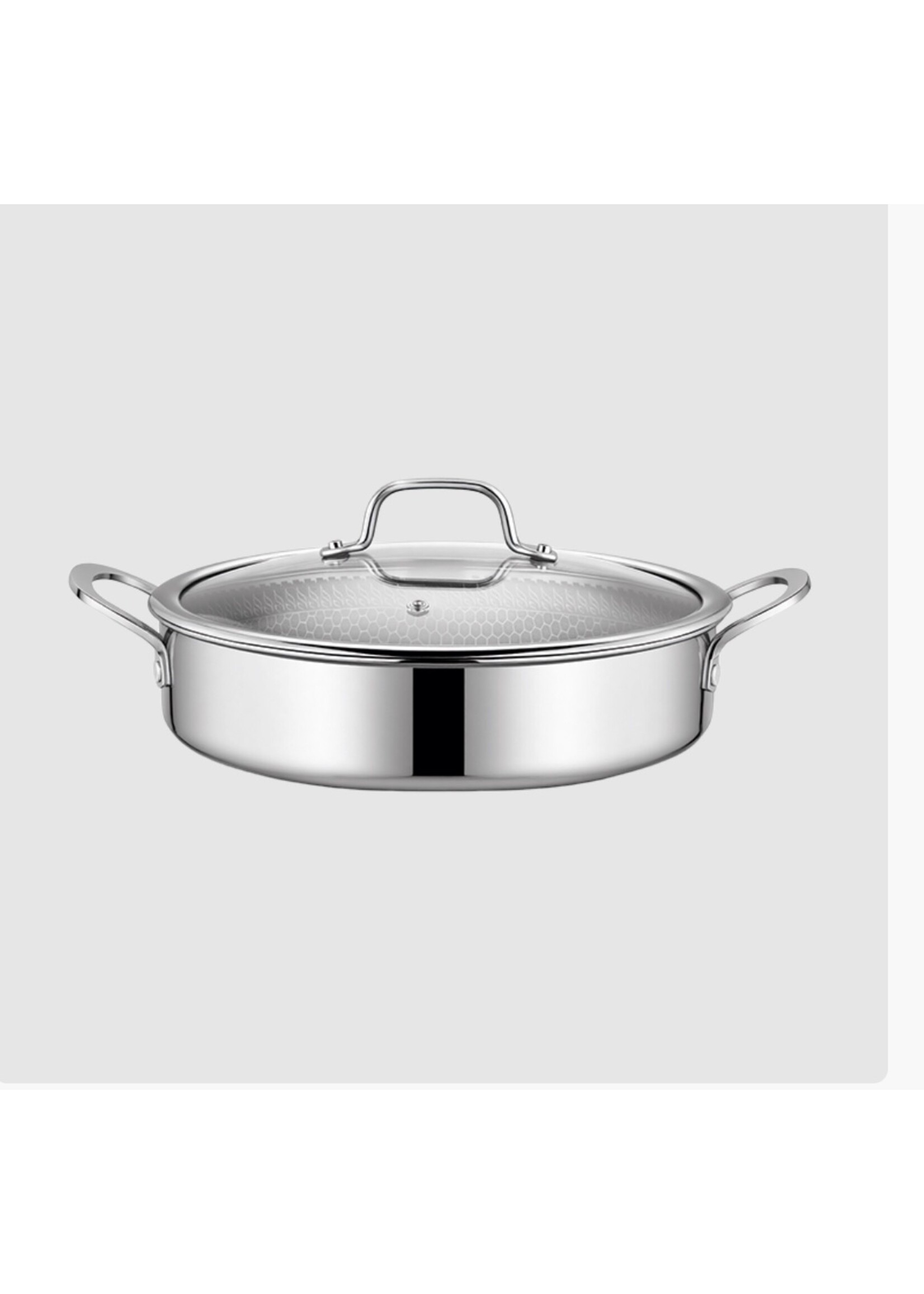 Swiss Haus® ZGLC24 Induktions-Bratpfanne mit Deckel – Ø 24 cm / 2,9 Liter – PFAS-frei – Bratpfanne für alle Herdarten – Kasserolle mit kratzfester Antihaftbeschichtung – Edelstahl