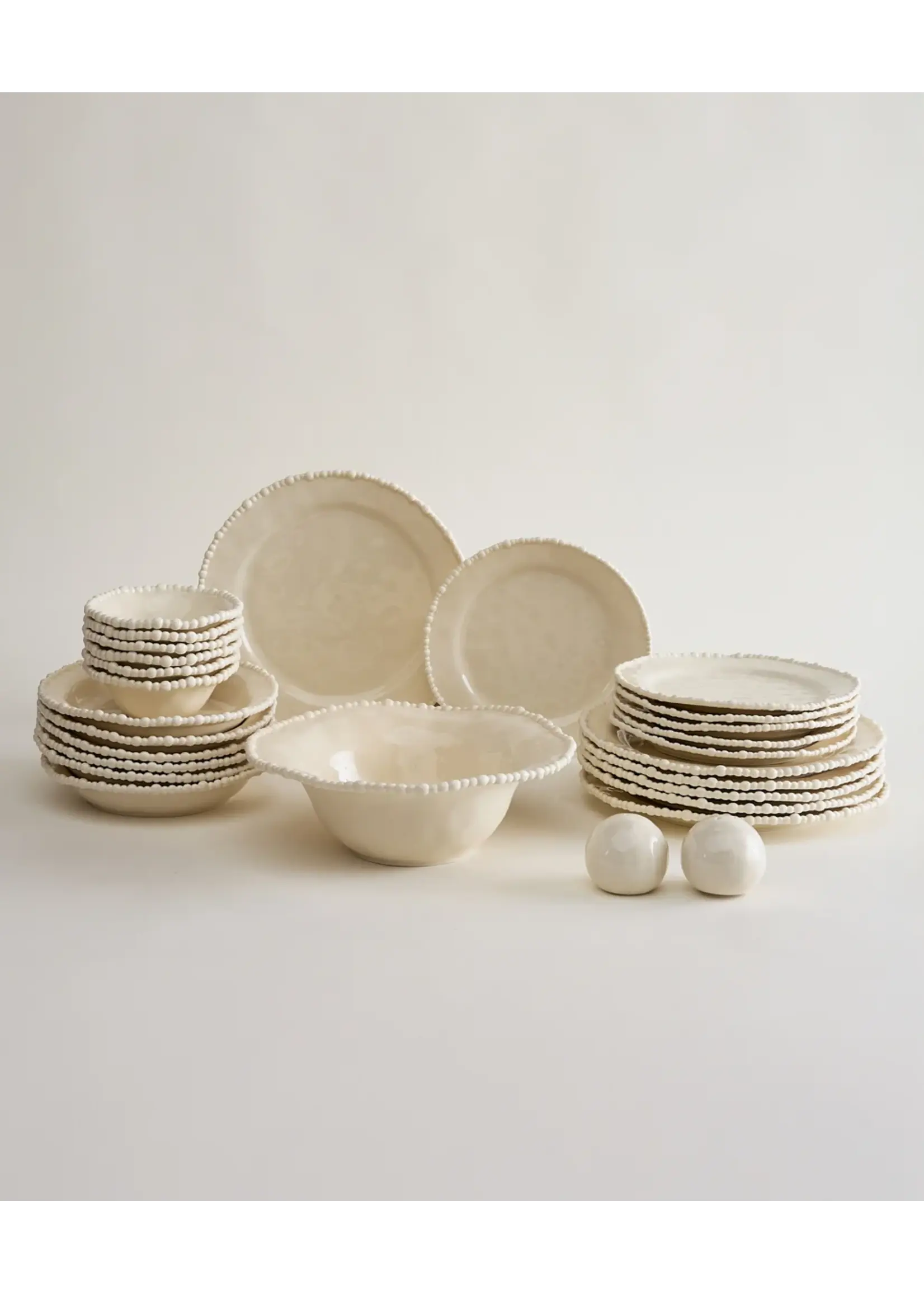 Bavary Service de table Sea Pearl 27 pièces pour 6 personnes | Crème