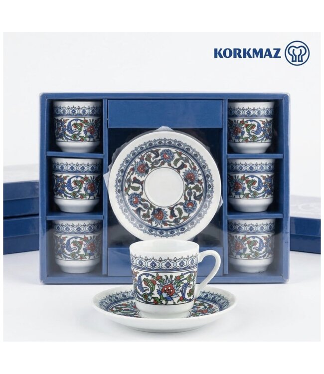 Korkmaz Turkse Koffieset – 12-delig