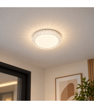 Plafonnier LED Ø 20 cm – 3 couleurs de lumière