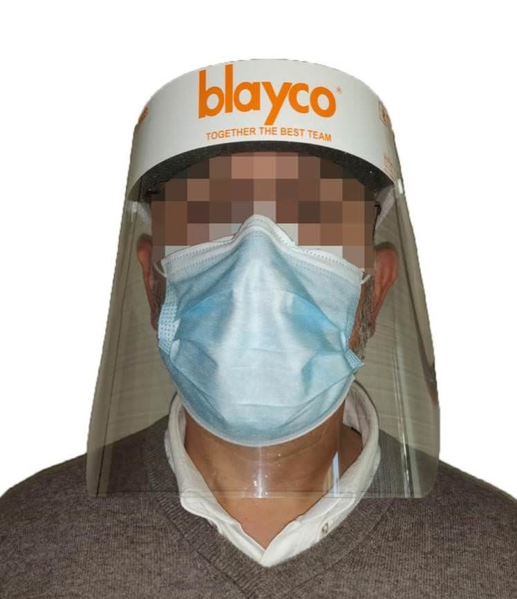 Blayco Gesichtsschutz / Gesichtsschutzkasten (50 Stück)