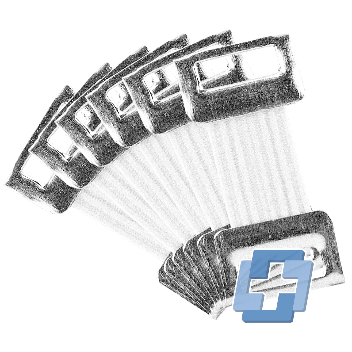 HEKA Set elastische verbandklemmetjes (6 stuks)