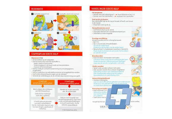 Erste Hilfe diagram (Nur Niederländisch)