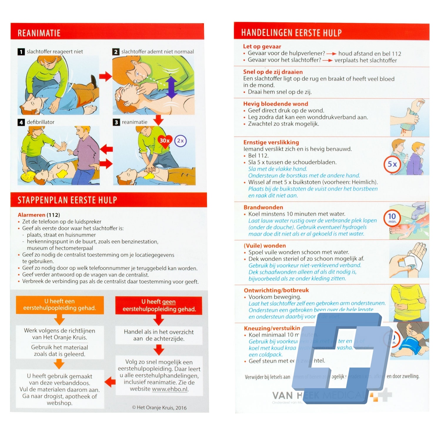 HEKA Stroomdiagram / stappenplan eerste hulp