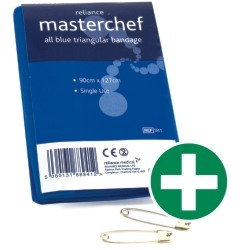 MasterChef Dreieckstuch blau