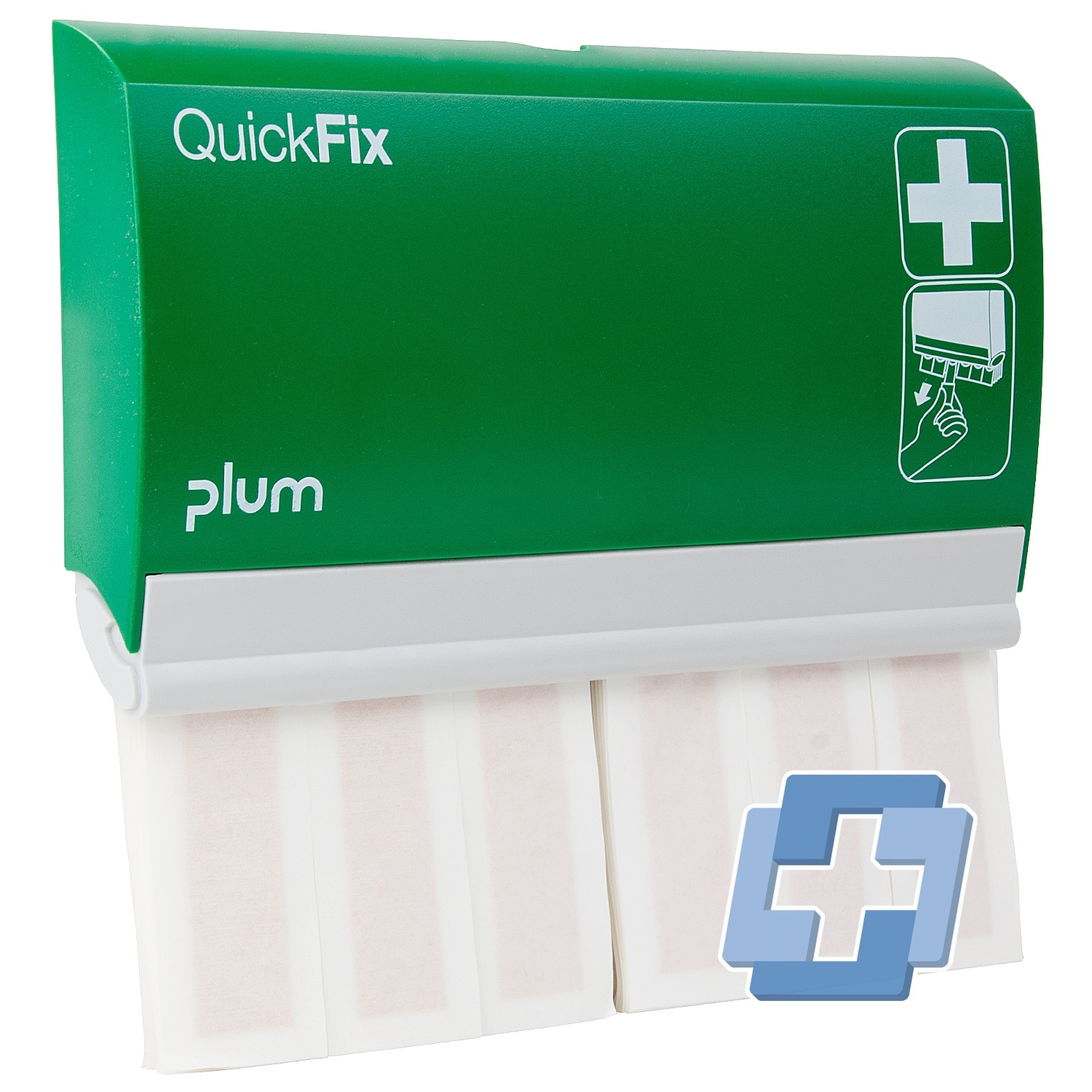 PLUM QuickFix lange vinger pleisterdispenser textiel - 120 x 20 mm