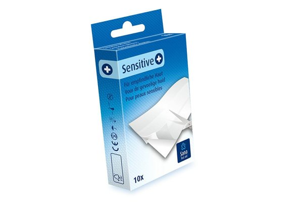 Sana First Aid Wondpleister Sensitive 10 x 6 cm (10 strips)