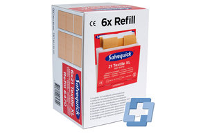 Salvequick 6470 navulling 21 textiel  XL (6 stuks)