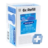 6-Pack Salvequick 6754 Nachfüllung - Blue Detectable Fingerspitzen