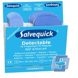 Salvequick 6754 navulling 30 blauwe vingertop (6 stuks)