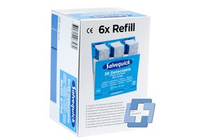 Salvequick 6796 navulling 39 blauwe lange vingerpleisters HACCP - 120 x 20 mm (6 stuks)