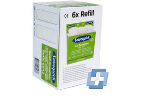 Salvequick 6943 navulling 43 non-woven pleisters (6 stuks)
