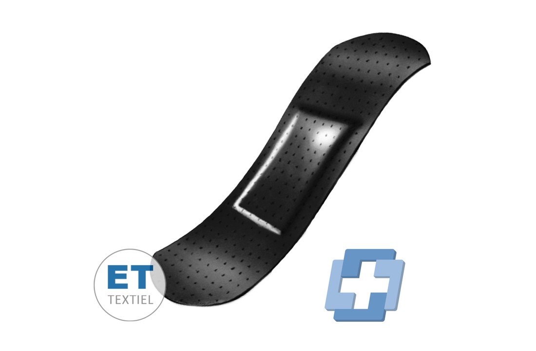 Wero Black power pleisters ET - 25 x 72 cm (50 stuks)