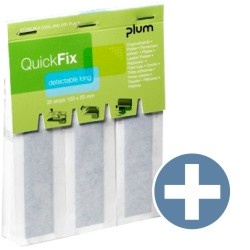 Plum QuickFix Pflasterspender Nachfüllung 30 detektierbare Fingerverbände (HACCP)