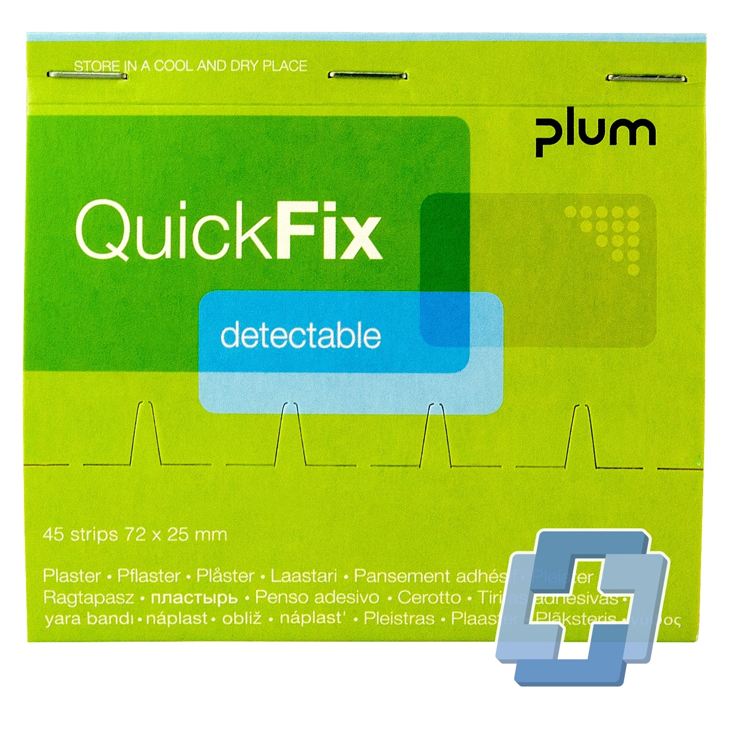 Plum QuickFix Pflasterspender Nachfüllung 45 HACCP-Pflaster