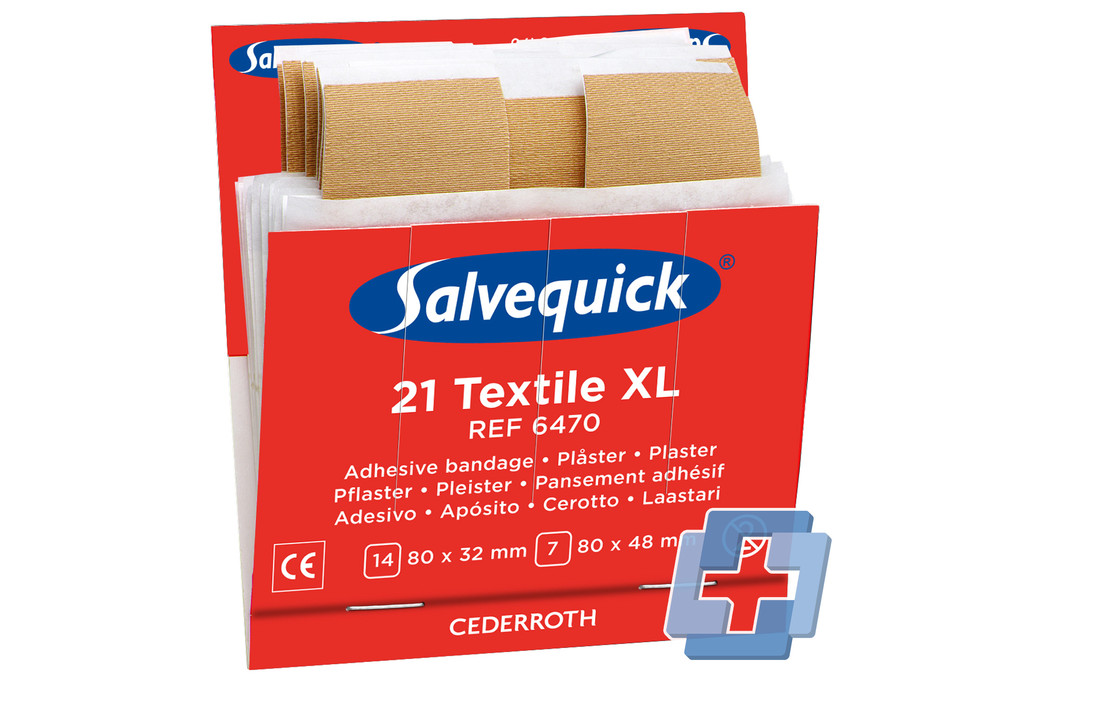 1 x Salvequick 6470 Nachfüllung - elastisch, XL