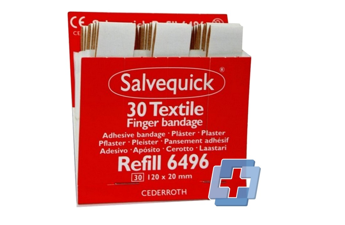 Salvequick 6496 navulling 30 elastisch - 120 x 20 mm