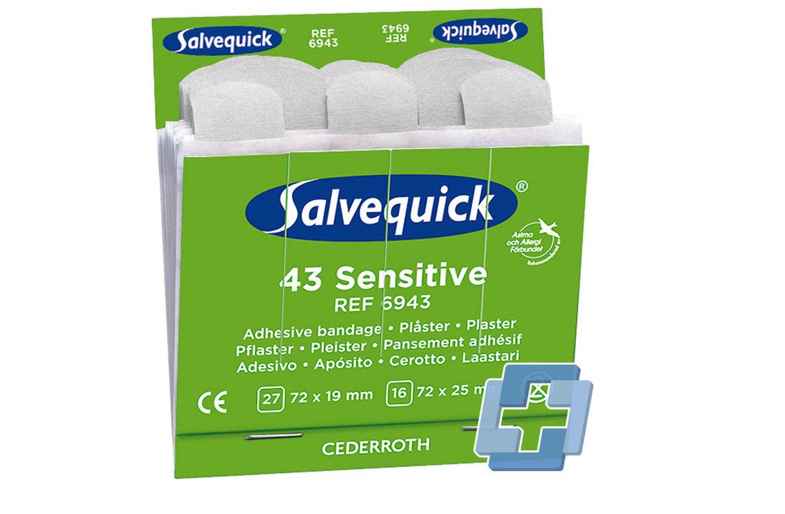 Salvequick 6943 navulling 43 non-woven pleisters