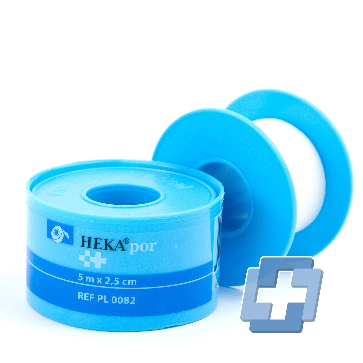 HEKApor Non-woven hechtpleister - 5 m x 2,5 cm (per stuk)