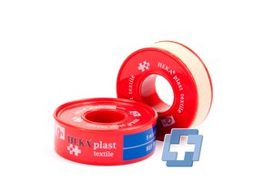 HEKAPLAST Textiel hechtpleister - 5 m x 1,25 cm (per stuk)