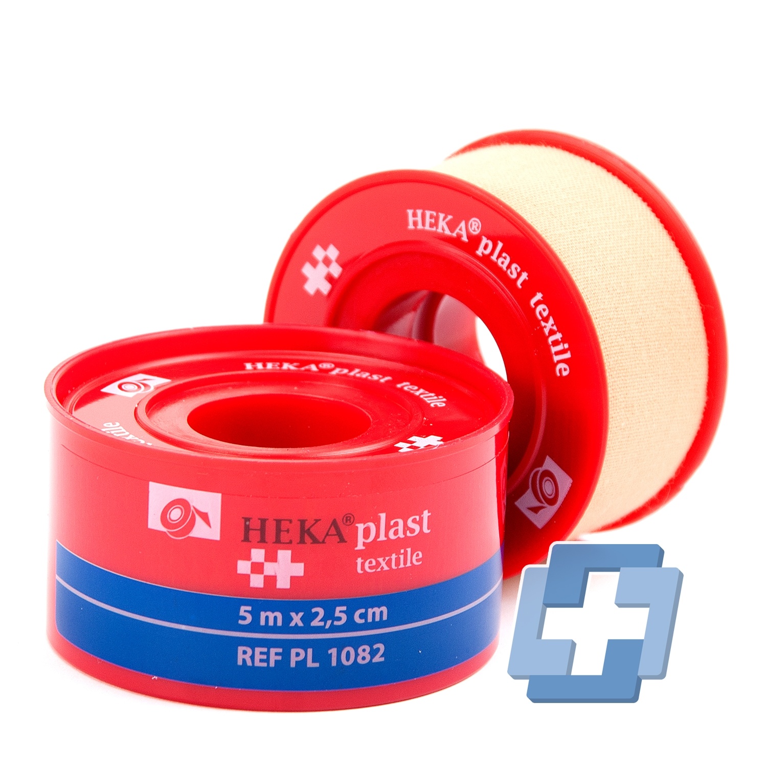 HEKAPLAST Textiel hechtpleister - 5 m x 2,5 cm (per stuk)