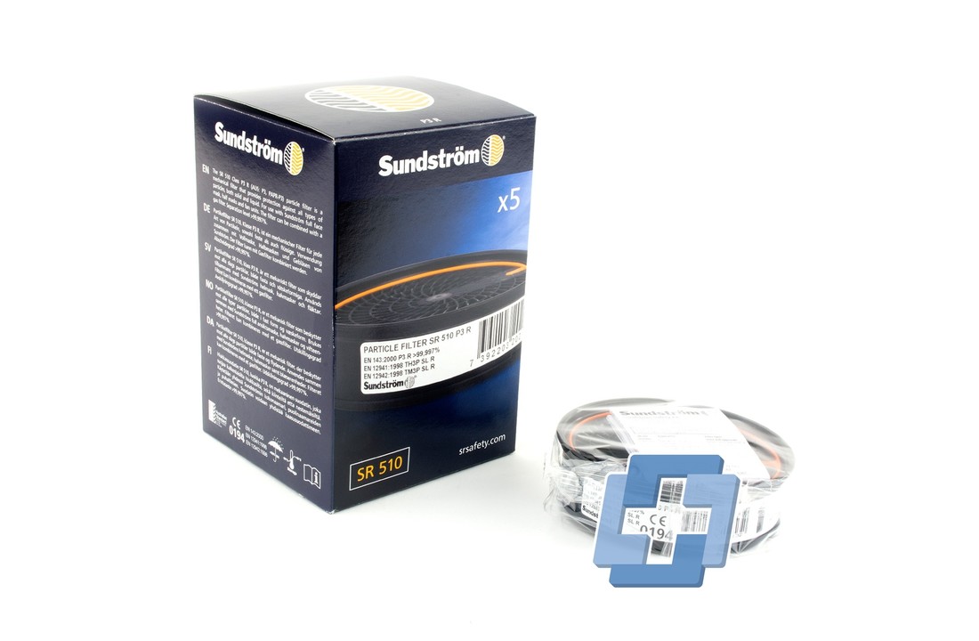 5x Sundstrom Partikelfilter SR 510 P3 R