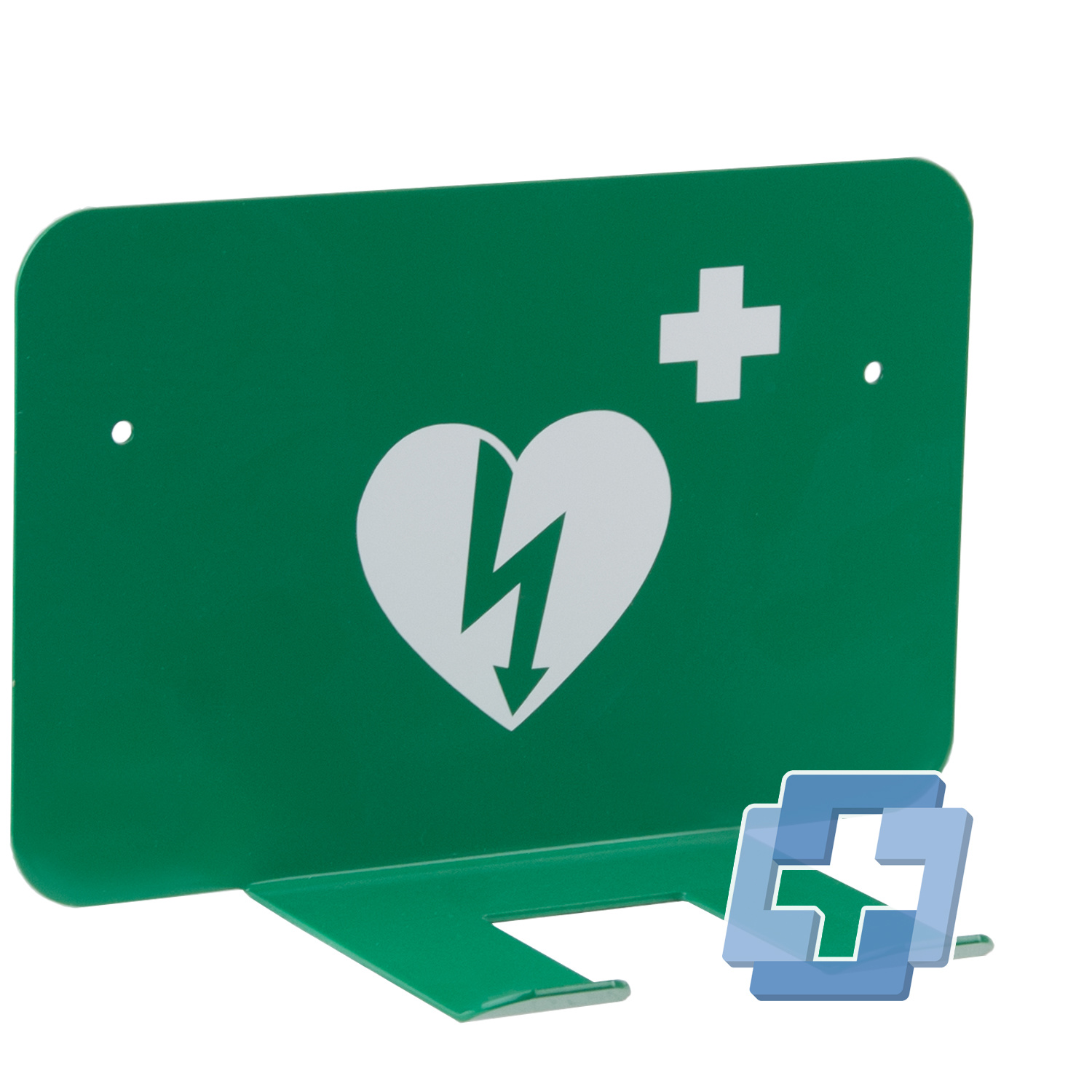 Universele AED wandbeugel met pictogram - horizontaal