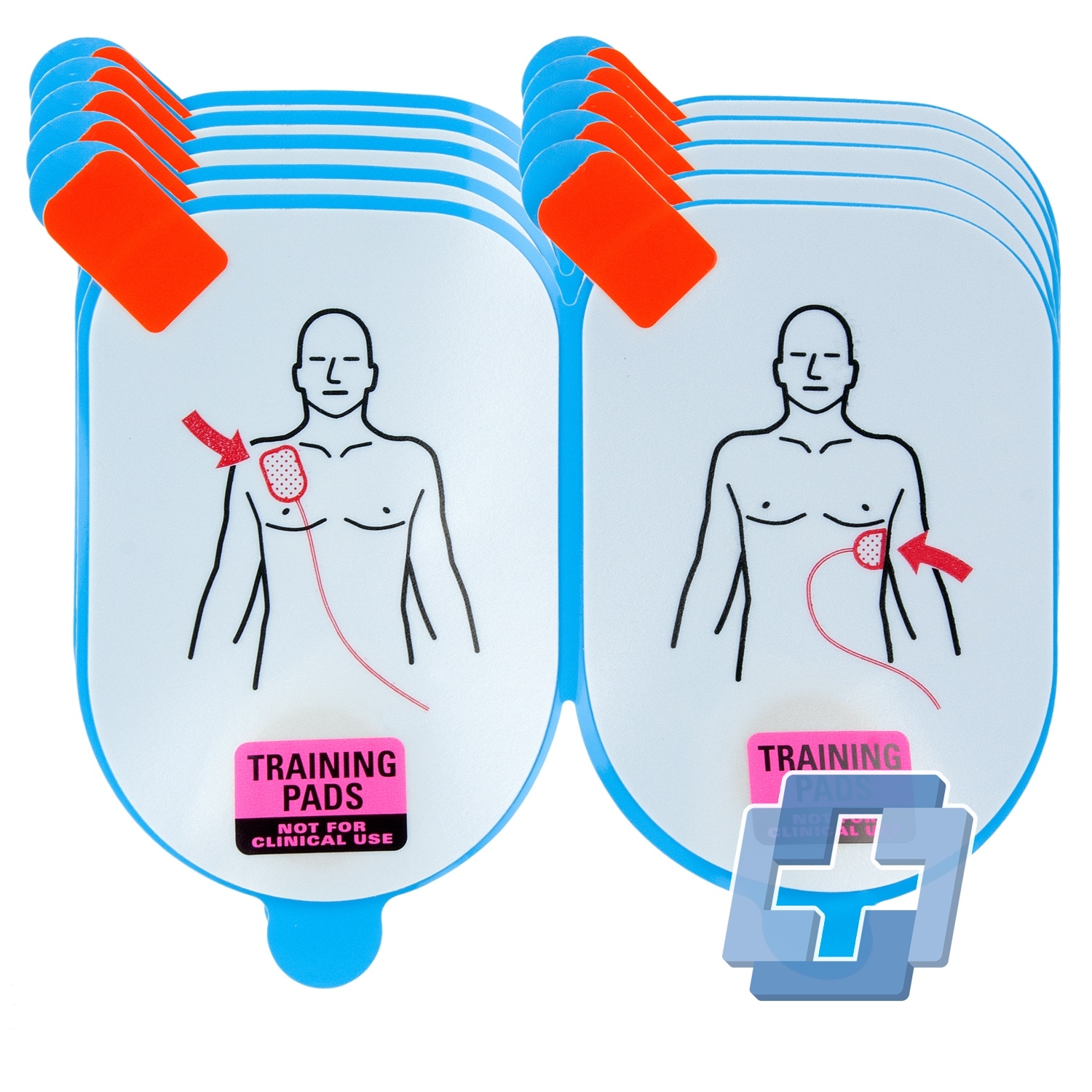 Defibtech Lifeline trainingsplakkers