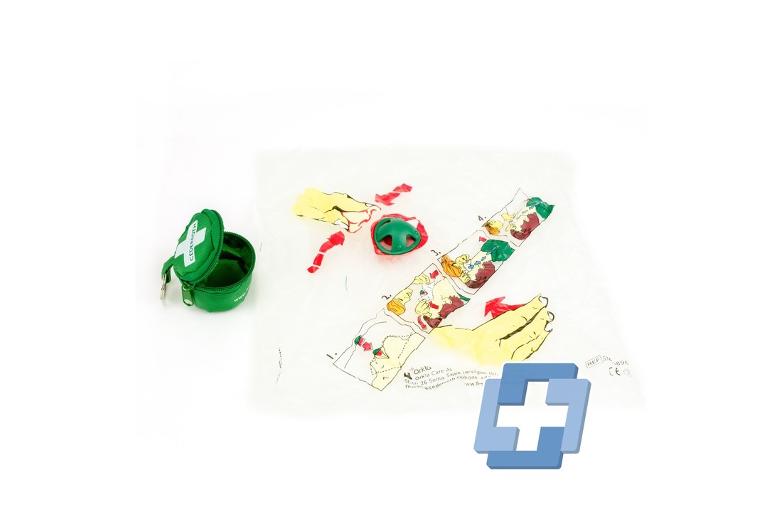 Cederroth Beatmungstuch in Schlüsselring