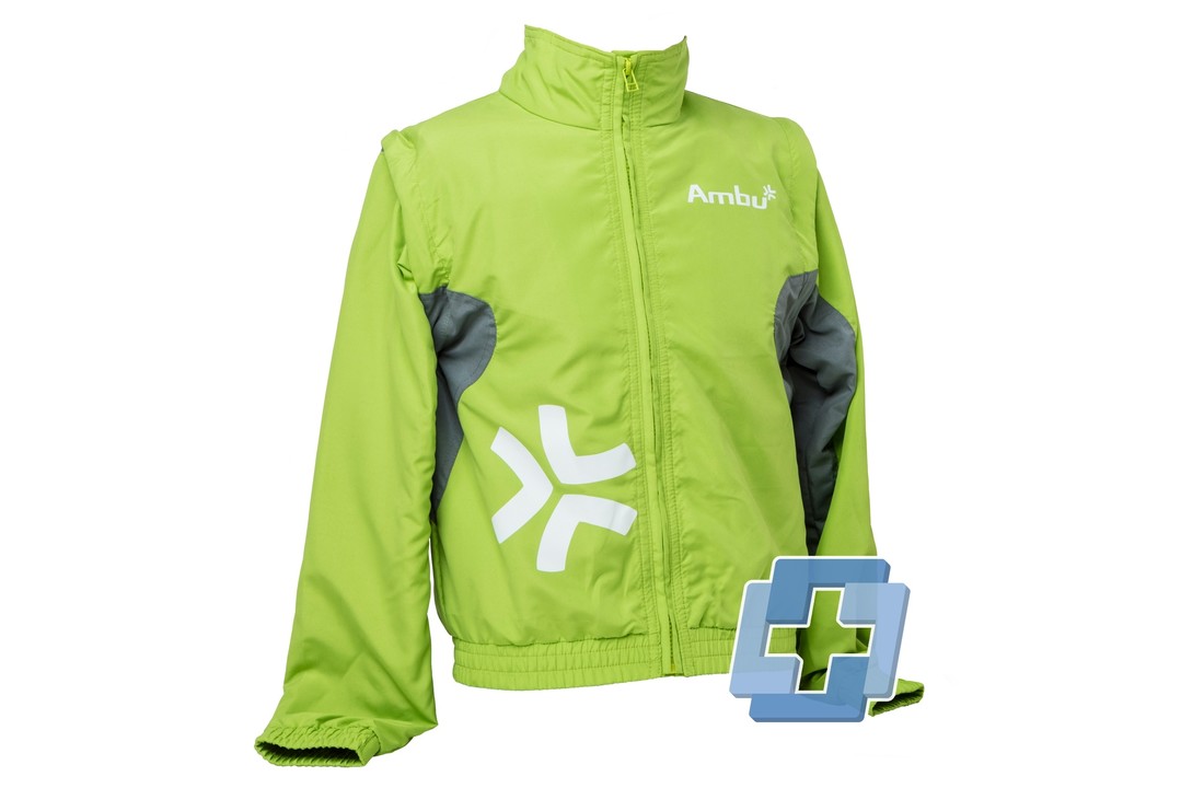 AmbuMan Jas voor joggingpak Next Generation grijs/groen