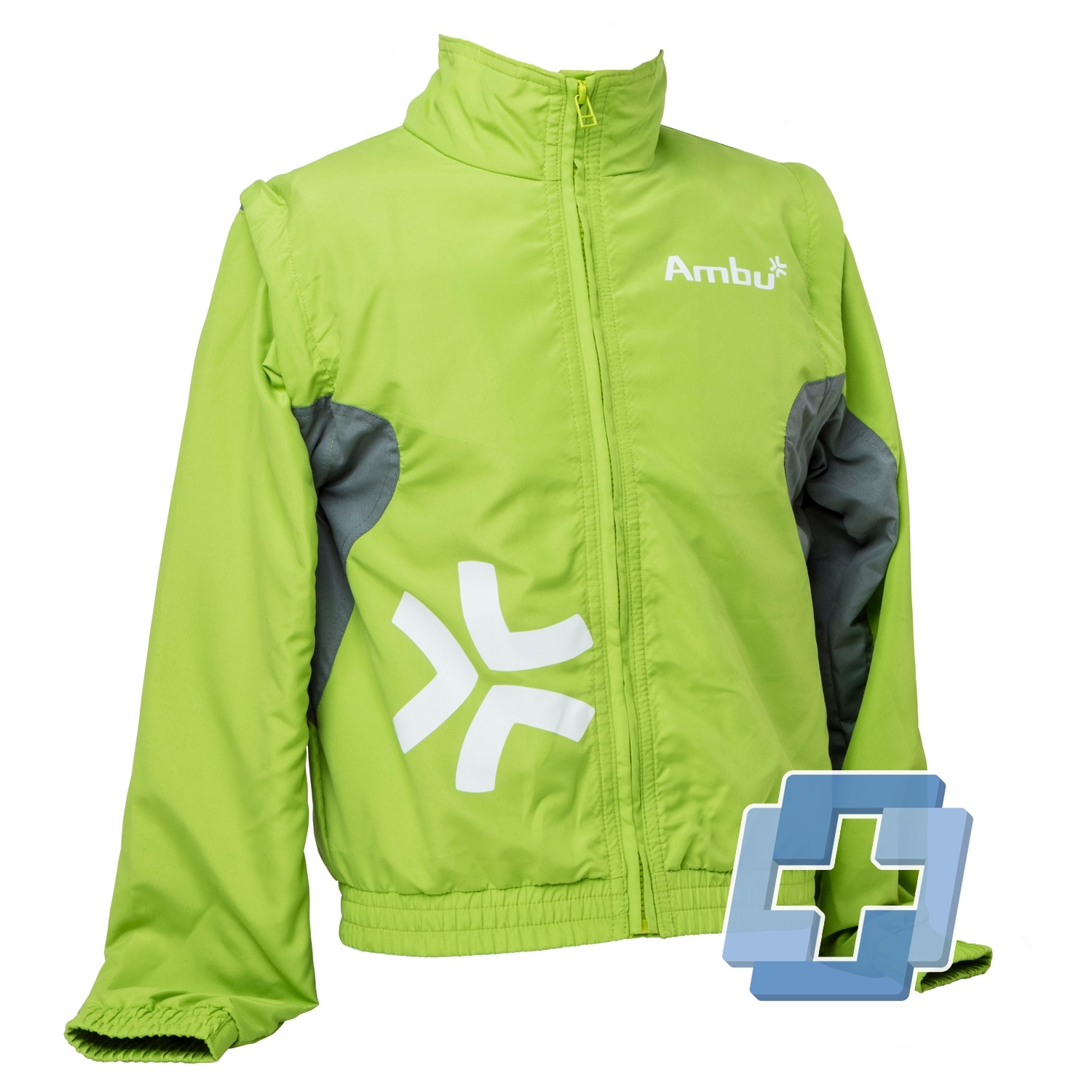 AmbuMan Jas voor joggingpak Next Generation grijs/groen