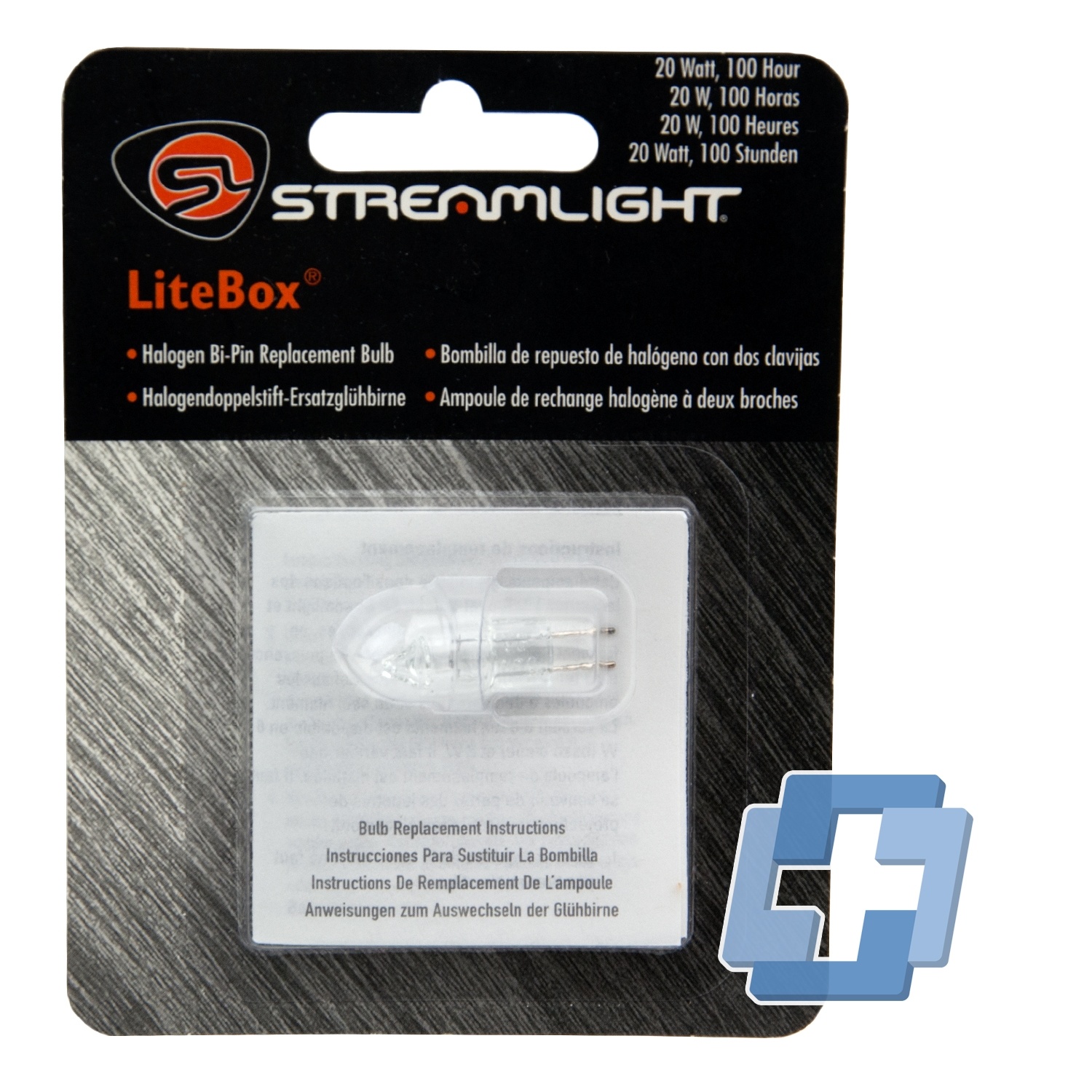 Streamlight 2-Stift Halogenbirne 20W