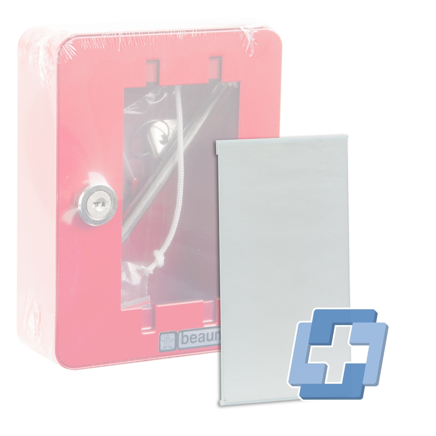 Slagvenster voor noodsleutelkastje NK1 - 120 x 65 mm