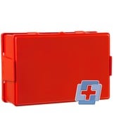 HEKA Verbandtrommel oranje + wandhouder leeg