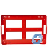 HEKA Verbandtrommel oranje + wandhouder leeg