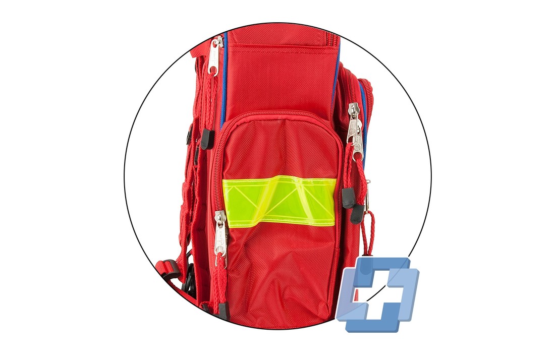 Erste-Hilfe-Rucksack rot leer