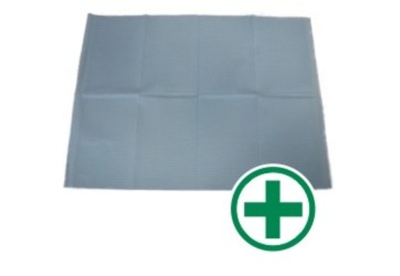 Beschermdoek / onderlegger blauw - 33 x 45 cm (500 stuks)