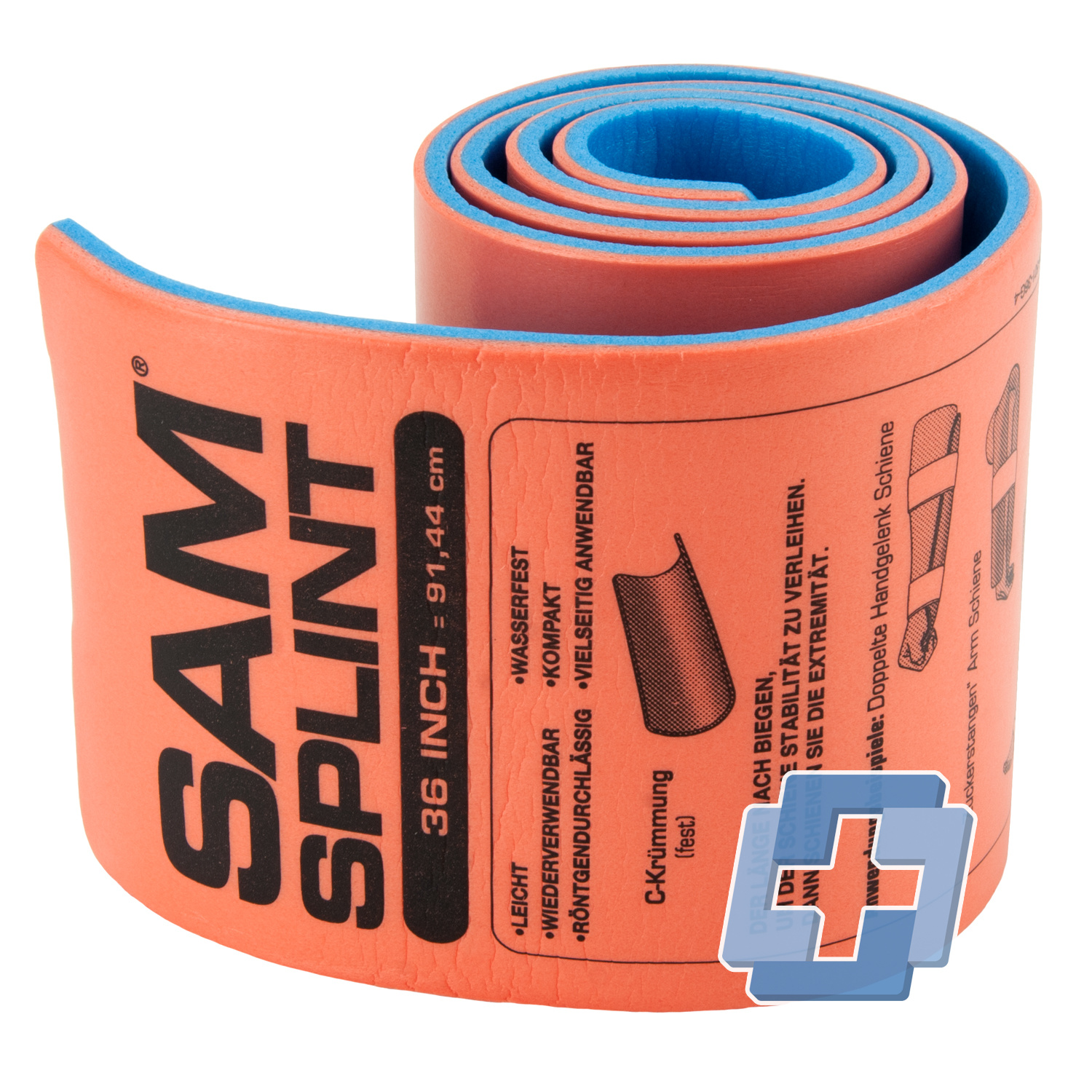 SAM-Splint Universal-Schiene -aufgerollt- 11 x 91 cm