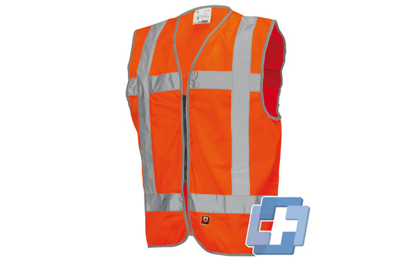 RWS veiligheidsvest vlamvertragend oranje - diverse teksten beschikbaar