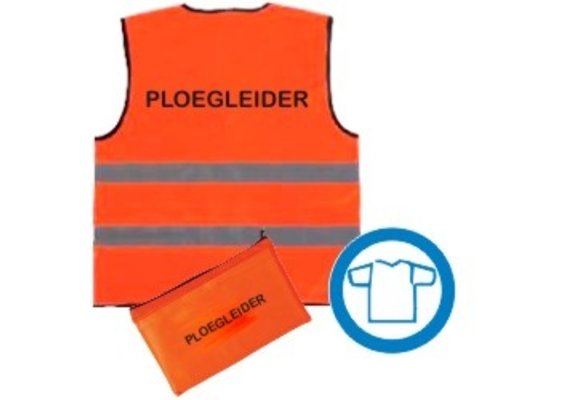 Veiligheidsvest oranje - diverse teksten beschikbaar