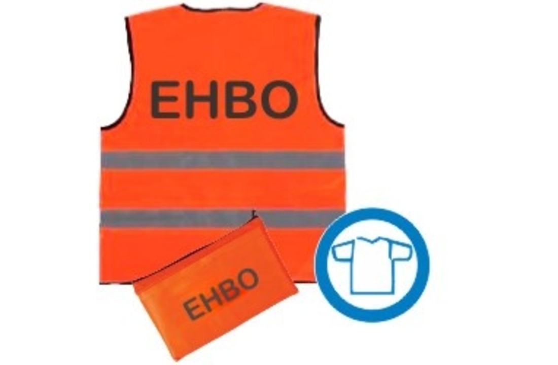 Veiligheidsvest safety-2 opdruk EHBO oranje