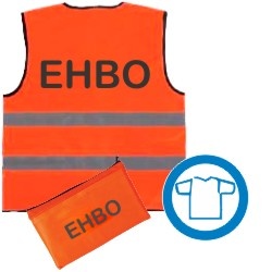 Veiligheidsvest safety-2 opdruk EHBO oranje