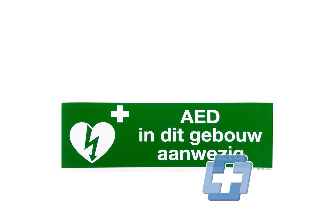 AED in diesem Gebäude vorhanden ILCOR (Aufkleber)
