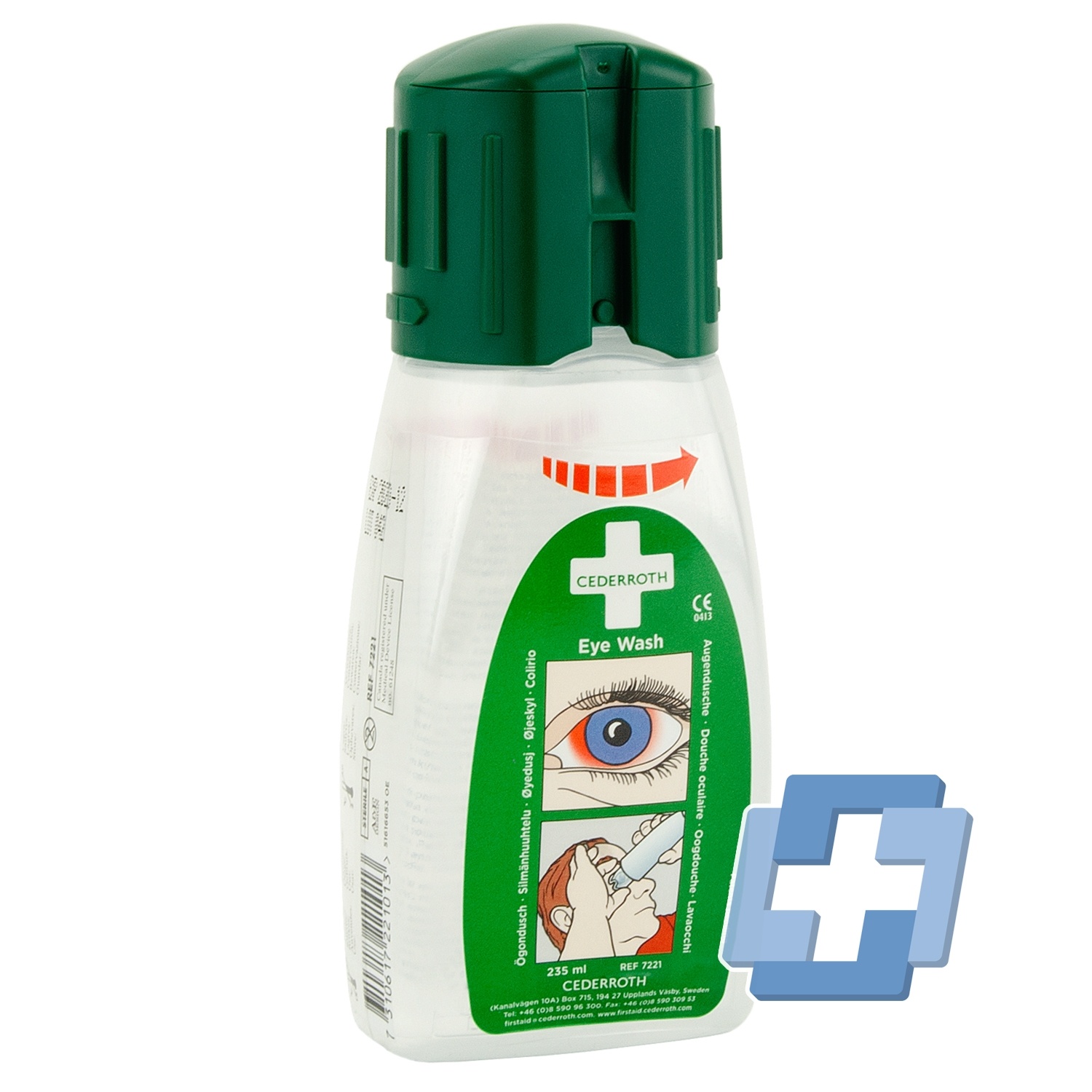 Cederroth Augenspülflaschen Tasche - 235 ml.