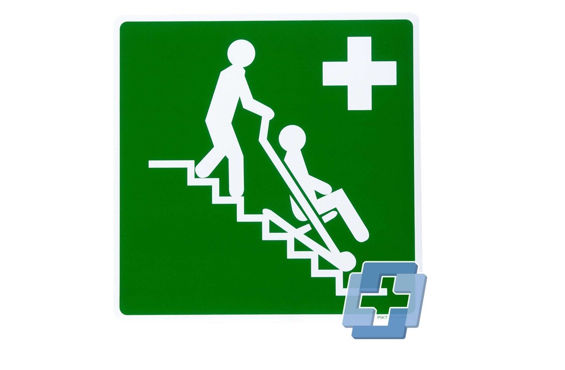 Evakuierung Chair Icon - verschiedene Größen (Aufkleber)