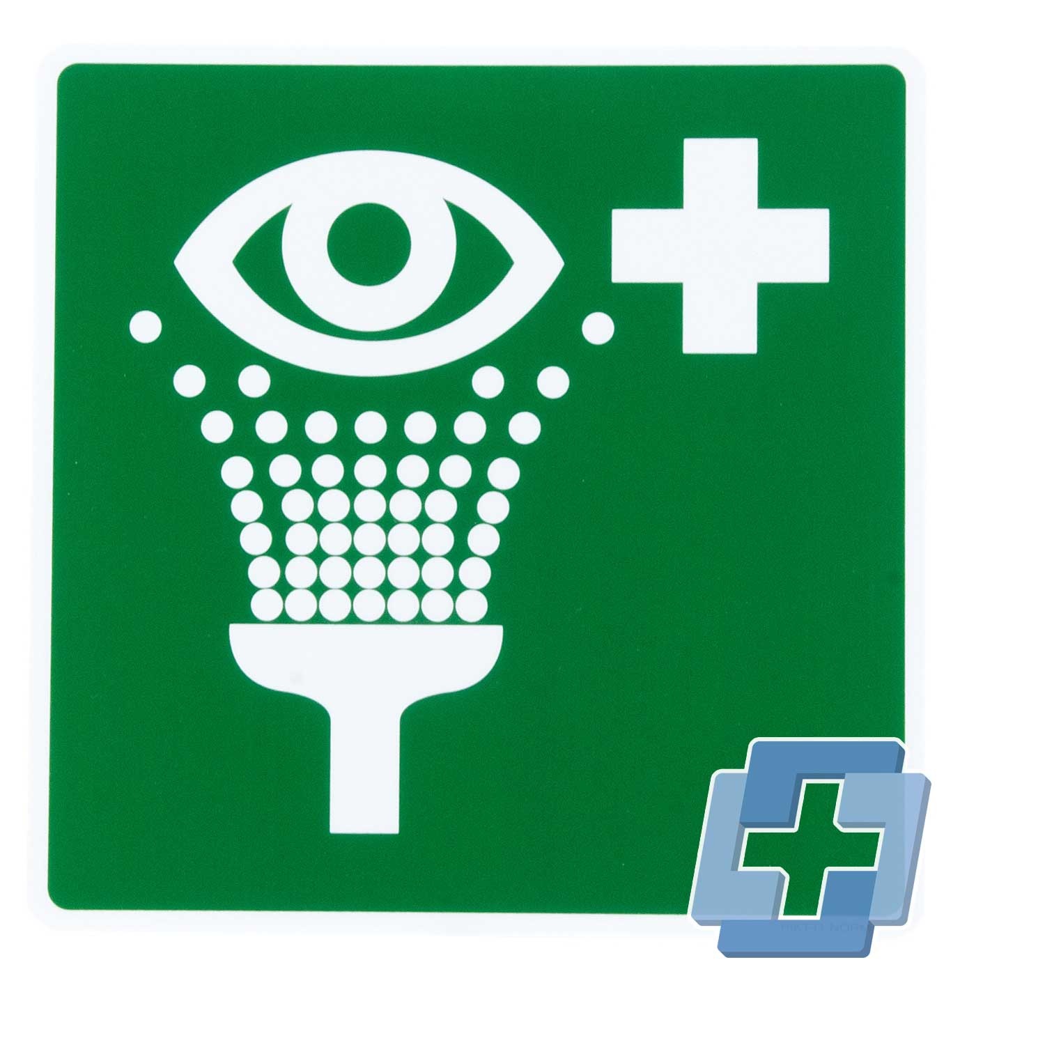 Oogdouche Pictogram - diverse maten (polypropyleenplaat)