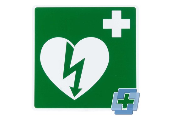 ILCOR AED Icon - verschiedene Größen (Polypropylenfolie)