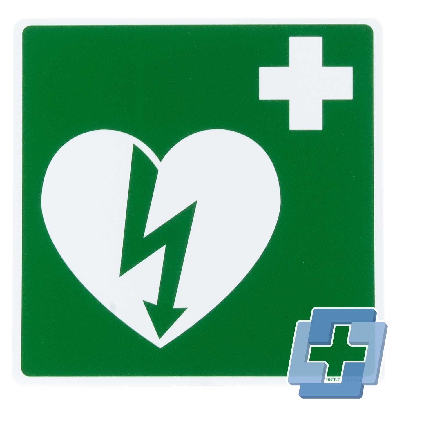 ILCOR AED Icon - verschiedene Größen (Polypropylenfolie)