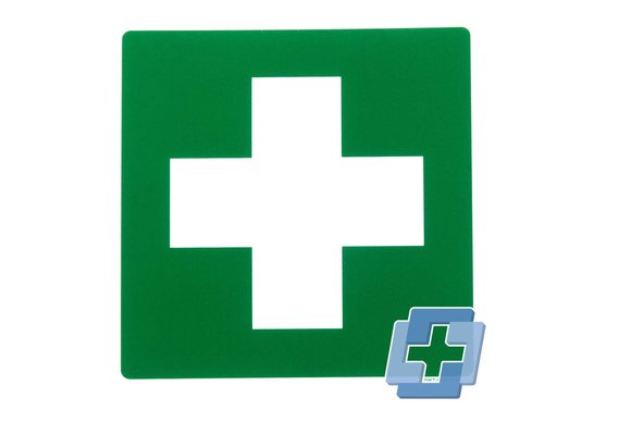 EHBO Pictogram - diverse maten (polypropyleenplaat)