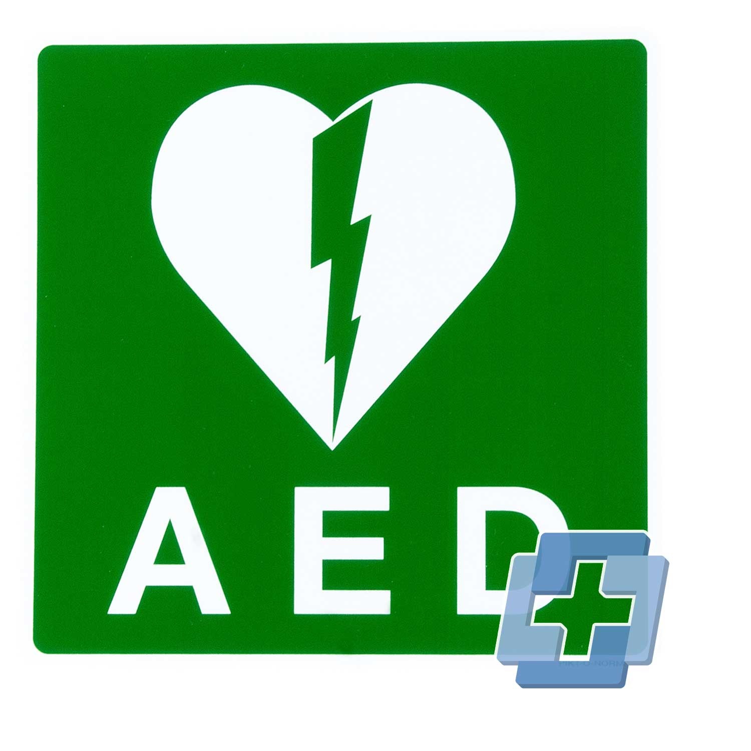 AED-Symbol - verschiedene Größen (Polypropylenfolie)